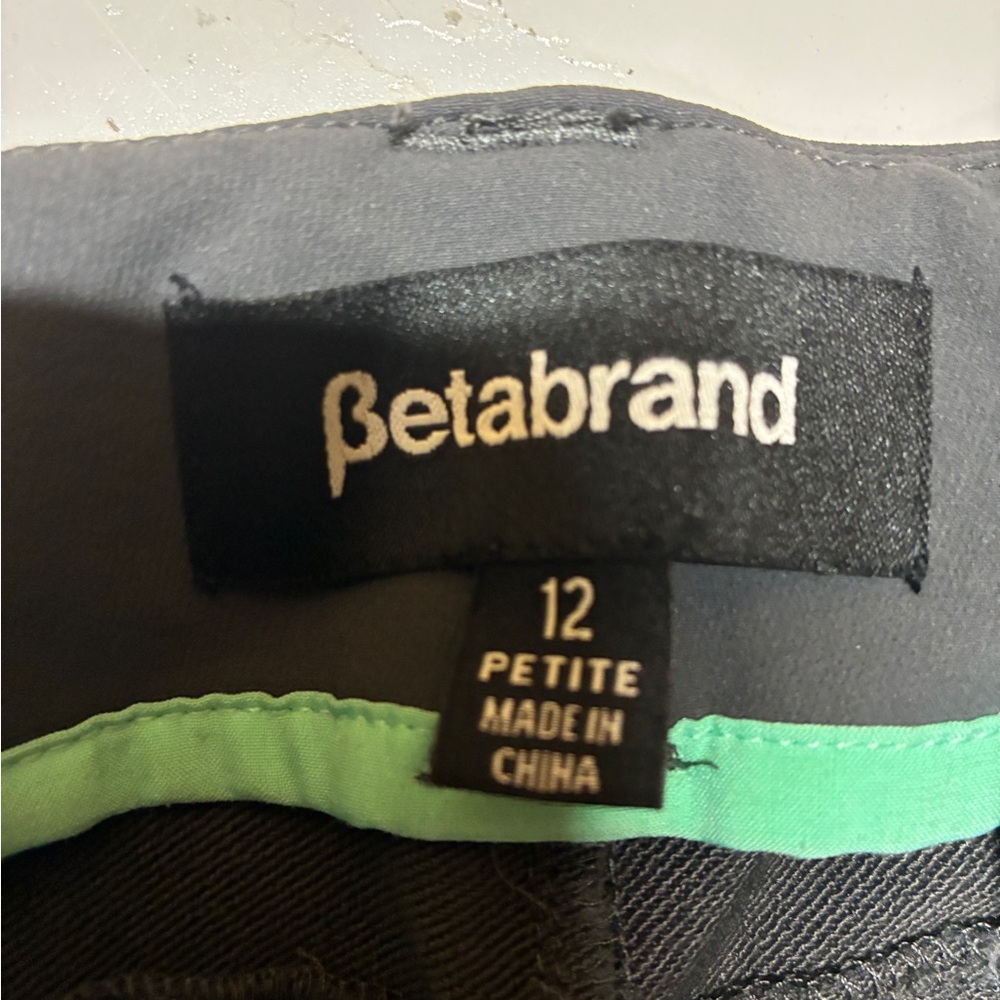 BetaBrand Traveler Cargo Pants, Women’s Size 12 Petite, Charcoal, Straight Leg - Picture 6 of 13